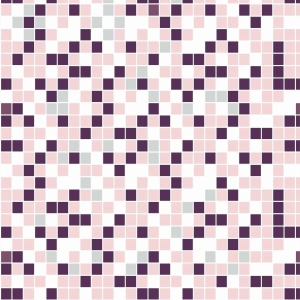 Papel de Parede Lavável Pastilhas Nácar e Violáceo 12m - 1