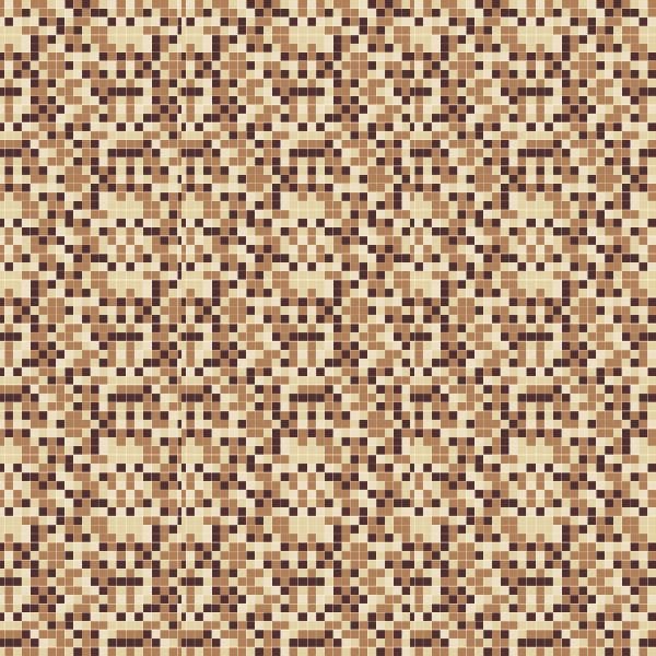 Papel de Parede Lavável Pastilhas Tons de Marrom 12m - 6