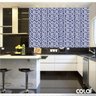 Papel de Parede Adesivo Lavável Pastilhas Índigos 9m - 2