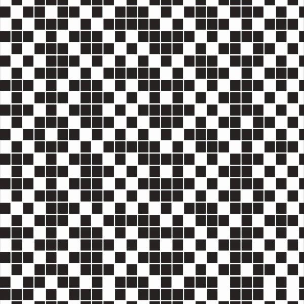 Papel de Parede Lavável Pastilhas Pretas e Brancas 9m - 1