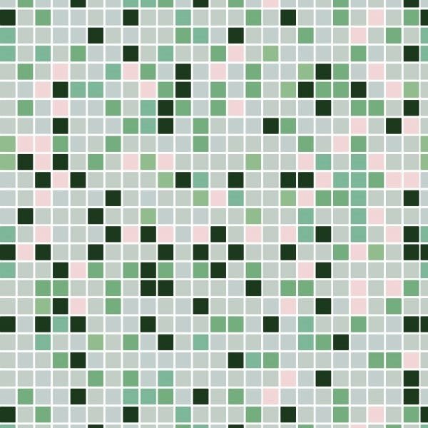 Papel de Parede Adesivo Lavável Pastilhas Tons Verdes 9m - 1