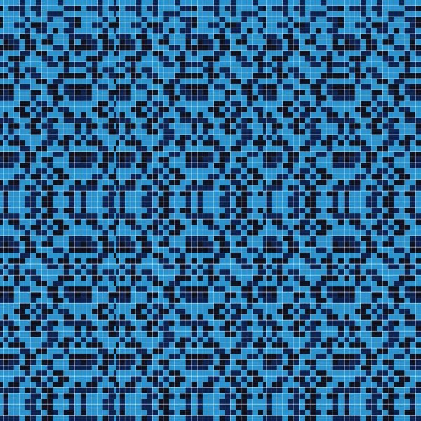 Papel de Parede Lavável Pastilhas Azuis e Pretas 9m - 6