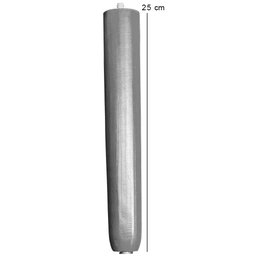 Kit 08 Pés Palito Madeira 25 Cm Rosqueável P02 Móveis Poltrona Puff Mesa - Inoviza - 5