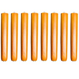 Kit 08 Pés Palito Madeira 25 Cm Rosqueável P02 Móveis Poltrona Puff Mesa - Inoviza - 1