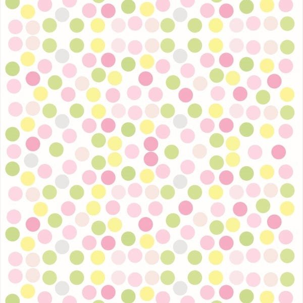 Papel de Parede Adesivo Lavável Festa das Bolinhas 12m - 1