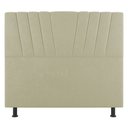 Ver imagem 1 de Cabeceira Cama Box Casal King Size Dublin 195cm Sintético Bege - Abmaza