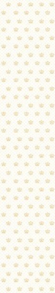 Papel de Parede Adesivo Lavável Coroas Douradas 6m - 7