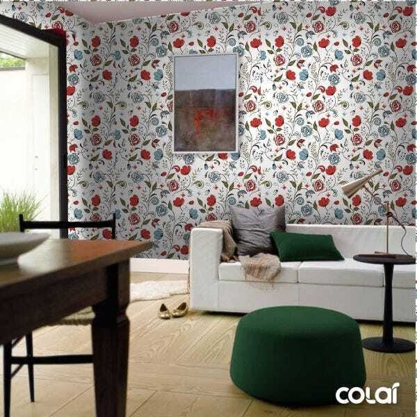 Papel De Parede Adesivo Lavável Flores De Crianças 9m - 4