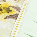 Ver imagem 2 de Jogo de Lençol Afrodite Casal 3 Pçs Algodão 180 Fios Estampa Floral - Verde