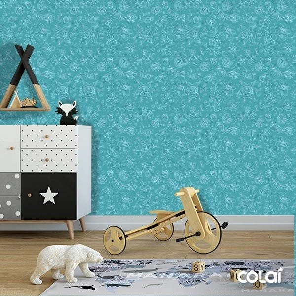 Papel De Parede Adesivo Lavável Borbletas 9m - 6