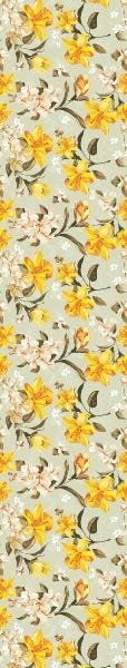 Papel De Parede Adesivo Lavável Campanulas Amarelas 6m - 7
