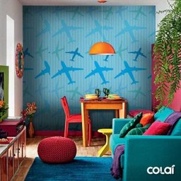 Papel de Parede Adesivo Lavável Bolas Coloridas 15m - 5