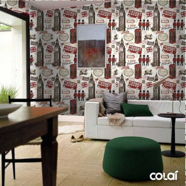 Papel de Parede Adesivo Lavável Coroa com Fundo Rosa 12m - 4