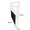 Ver imagem 2 de Cabeceira Cama Box Casal King Size Leiria 195cm Preto