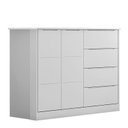 Ver imagem 5 de Jogo de Quarto Infantil Eloá com Guarda Roupa e Cômoda Branco - Phoenix Baby
