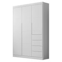 Ver imagem 3 de Jogo de Quarto Infantil Eloá com Guarda Roupa e Cômoda Branco - Phoenix Baby