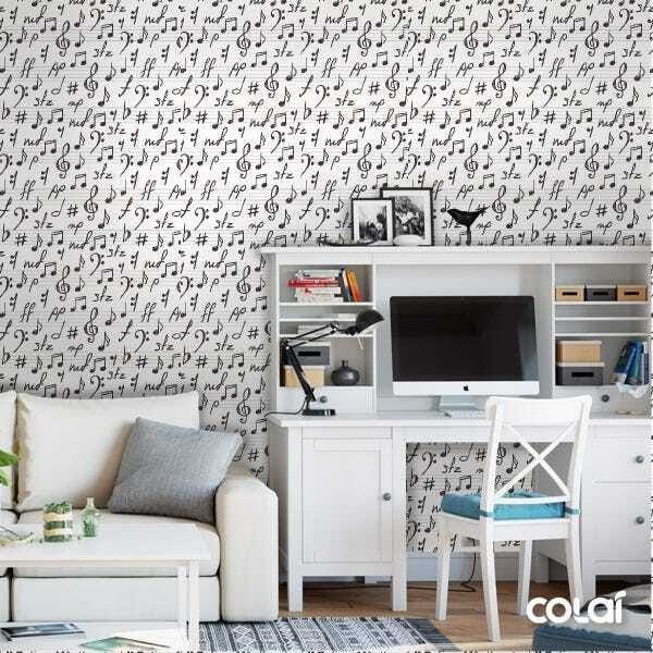 Papel de Parede Adesivo Lavável Bolas Cinzas 6m - 2