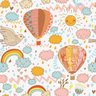 Papel de Parede Adesivo Lavável Balões Alegres 18m - 1