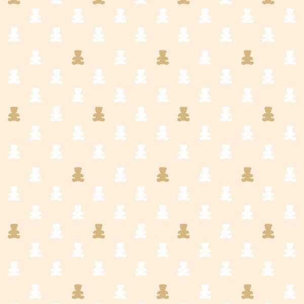 Papel de Parede Adesivo Lavável Ursinhos de Caramelo 18m - 1
