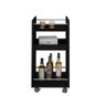 Carrinho Bar Brito Preto Artely Preto - 7