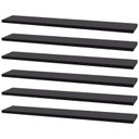Ver imagem 1 de Kit 6 Prateleiras 50 X 10cm Preta Suporte Invisível