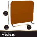 Ver imagem 5 de Cabeceira Casal Estofada para Cama Box Lizza Veludo