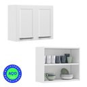 Ver imagem 3 de Armário Aéreo para Lavanderia e Área de Serviço Itatiaia 2 Portas Florença Branco Neve