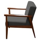 Ver imagem 3 de Poltrona Decorativa Vitoria P/ Sala e Recepção - Lobo Shopp:cinza