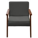 Ver imagem 5 de Poltrona Decorativa Vitoria P/ Sala e Recepção - Lobo Shopp:cinza