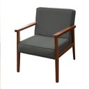 Ver imagem 2 de Poltrona Decorativa Vitoria P/ Sala e Recepção - Lobo Shopp:cinza