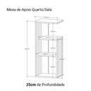 Ver mais imagens de Mesinha Lateral de Apoio Linz Preto Sala Quarto