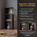 Ver imagem 2 de Mesinha Lateral de Apoio Linz Preto Sala Quarto