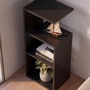 Ver imagem 5 de Mesinha Lateral de Apoio Linz Preto Sala Quarto