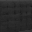 Ver imagem 2 de Cabeceira Casal Ana 140 Cm Cama Box Ana Suede Preto - Fm