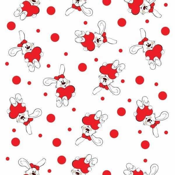 Papel De Parede Adesivo Lavável Coelho 6m - 1