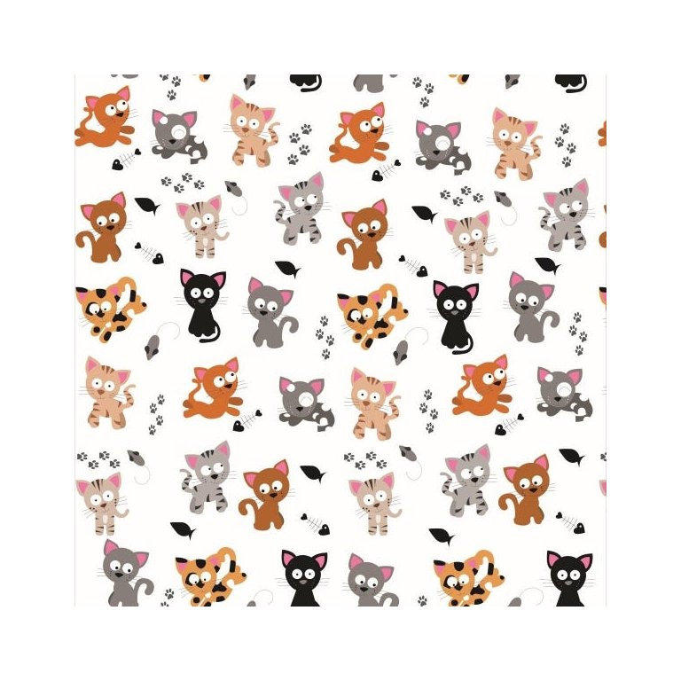 Papel De Parede Adesivo Lavável Gatos No Jardim 3m Papel De Parede Adesivo Lavável Gatos No Jardim 3m