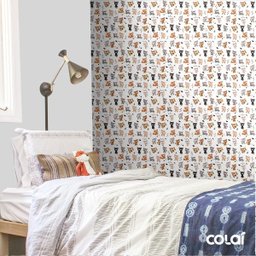 Papel De Parede Adesivo Lavável Gatos No Jardim 3m - 5