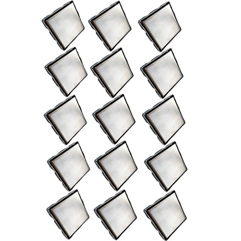Ralo Oculto Invisivel 15x15 Inox Kit 15 Uni Box Banheiro Cozinha Lavanderia Lavabo Discreto Seguro C