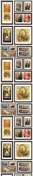 Papel De Parede Adesivo Lavável Quadros Vintage 6m - 7