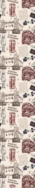 Papel De Parede Adesivo Lavável Londres 6m - 7