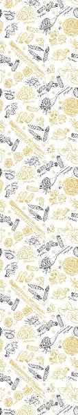 Papel De Parede Adesivo Lavável Macarrão 3m - 7