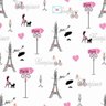 Papel De Parede Adesivo Lavável Paris Delicado 3m - 1