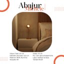 Ver imagem 5 de Abajur Luminária de Mesa Michele Dourado com Globo Vidro Fosco 12cm para Sala, Quarto, Cama