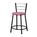Ver imagem 2 de Jogo 2 Banqueta Baixa Ratan Preta Cristal Lamar Design Banqueta Ratan Cristal Rosa