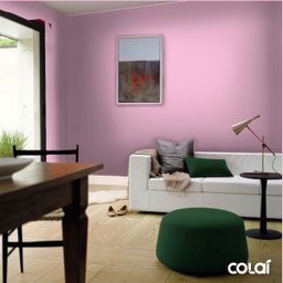Papel De Parede Lavável Rosa Bebê Liso 3m - 4