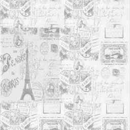 Papel De Parede Adesivo Lavável Paris Preto E Branco 12m - 1