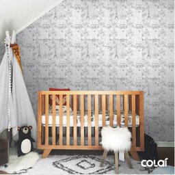 Papel De Parede Adesivo Lavável Paris Preto E Branco 12m - 6