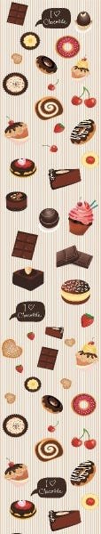 Papel De Parede Adesivo Lavável Chocolate 12m - 7