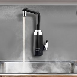 Torneira Elétrica Essence Parede 110 Volts 4600 Watts Preto Cromado - 7551030 - LORENZETTI - 5