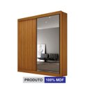Ver imagem 4 de Guarda Roupa Solteiro c/Espelho Ripado Milano - Arbo Design